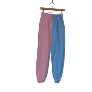 Adika jogger sweatpants Baby Girl colorblock womens size Small